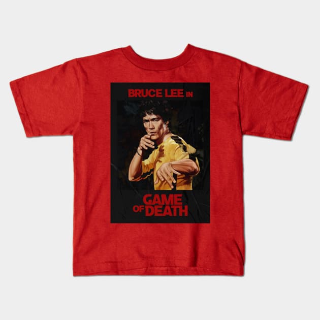 Game Of Death Kids T-Shirt by dmitryb1